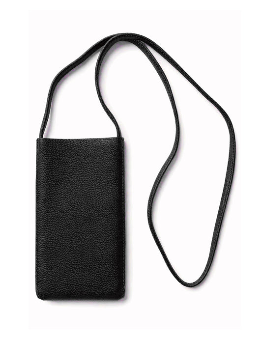 A&G 【受注】BLACK LEATHER MOBILE POUCH FDL45