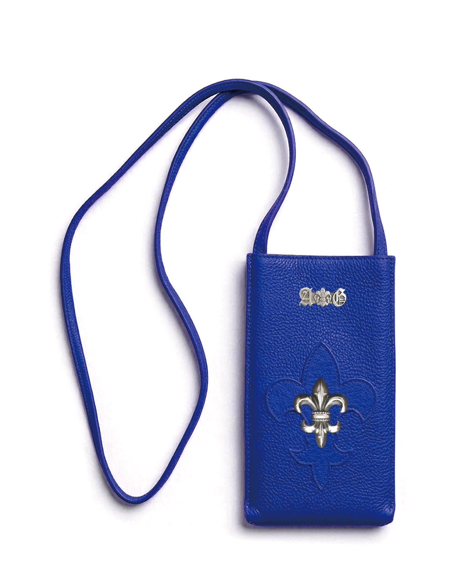 A&G 【受注】BLUE LEATHER MOBILE POUCH FDL45