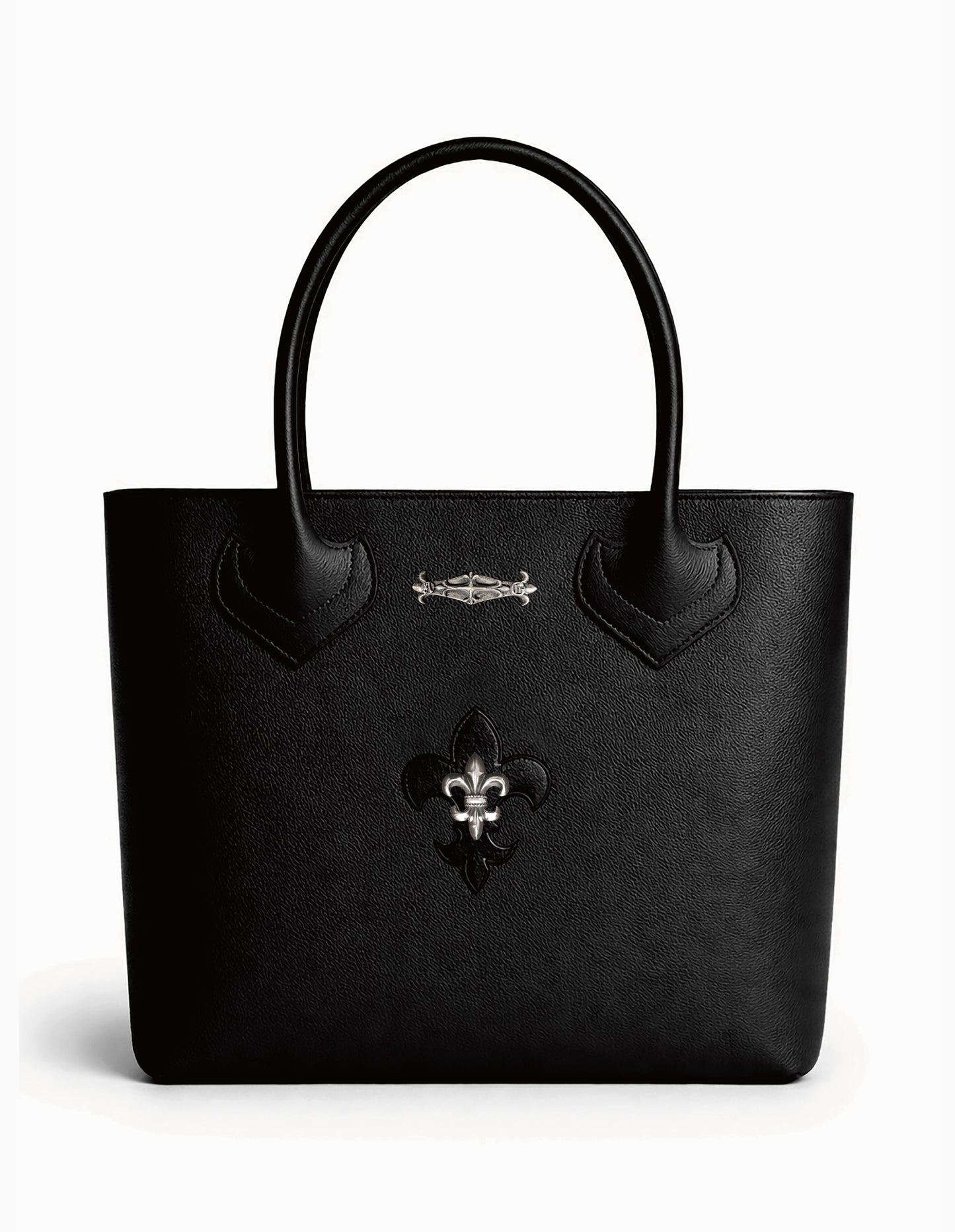 A&G【受注】BLACK Leather tote bag FDL45