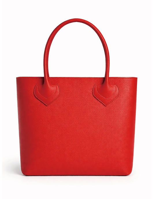 A&G【受注】RED Leather tote bag CROSS45
