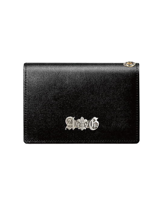 A&G【受注】BLACK LEATHER MINI WALLET FDL30