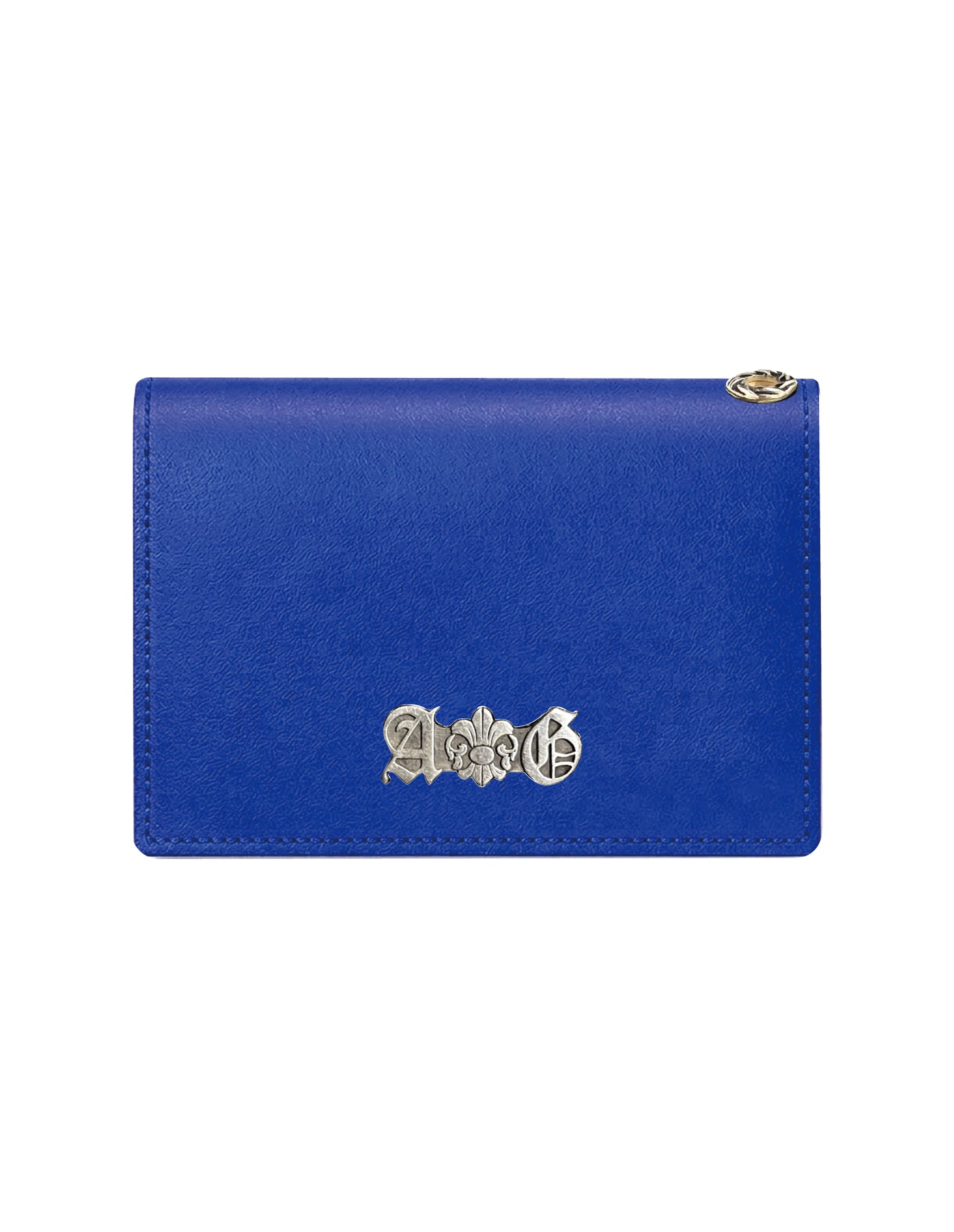 A&G【受注】BLUE LEATHER MINI WALLET FDL30