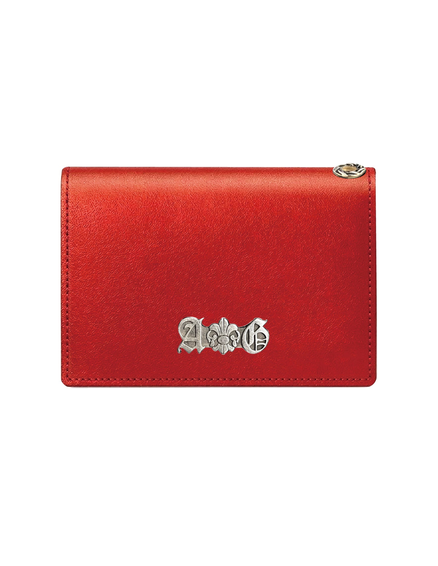 A&G【受注】RED LEATHER MINI WALLET CROSS30