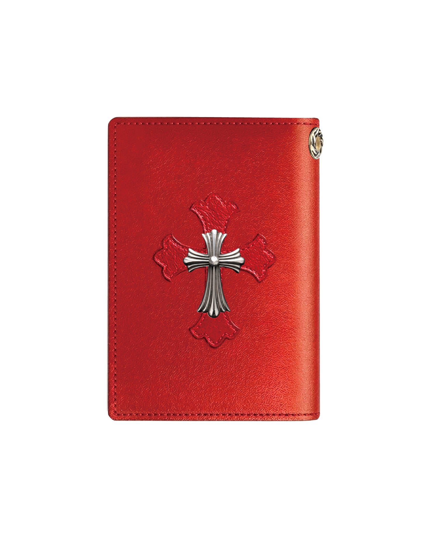 A&G【受注】RED LEATHER MINI WALLET CROSS30