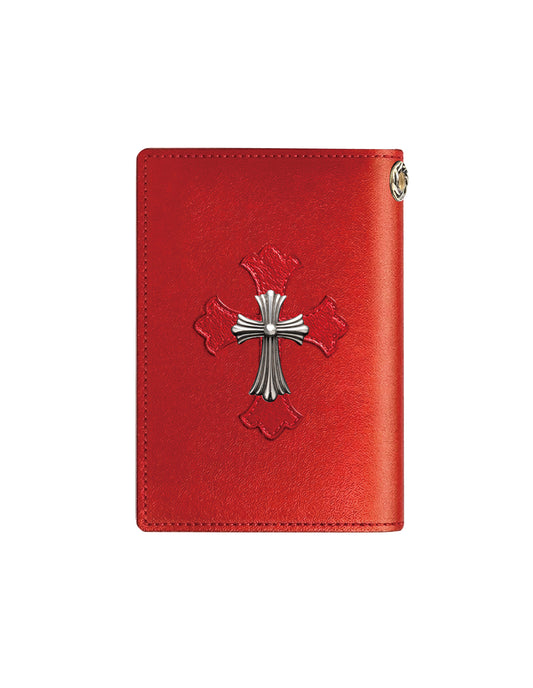 A&G【受注】RED LEATHER MINI WALLET CROSS30