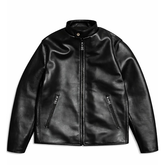 A&G【受注】 LEATHER SINGLE BIKER JACKET