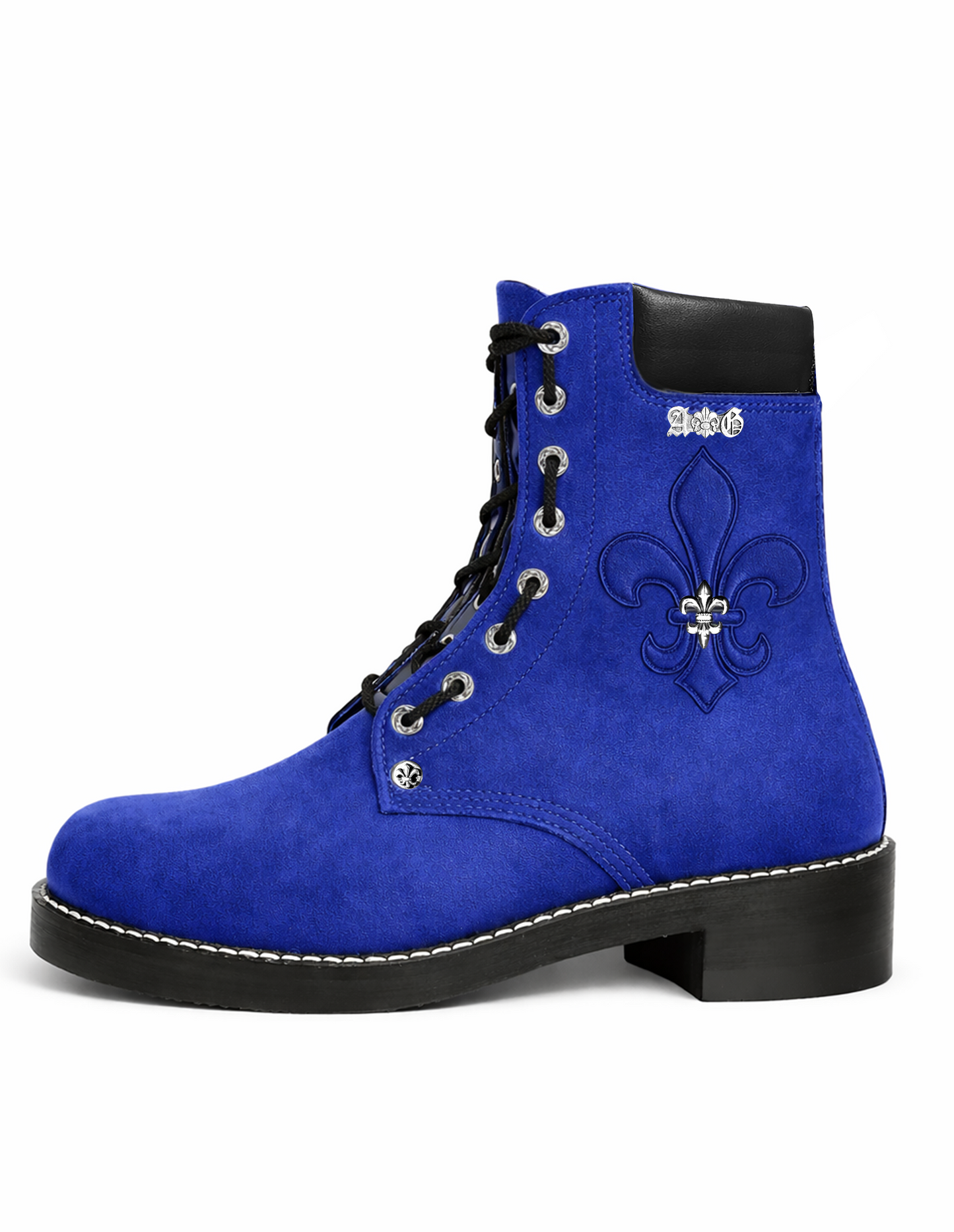 A&G【受注】6inc BOOTS BLUE SUEDE FDL(Lace&Zip UP)