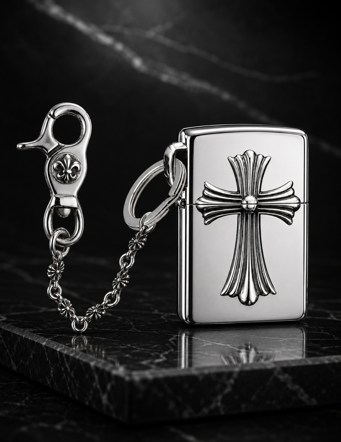 A&G【受注】SILVER925 ZIPPO CROSS45