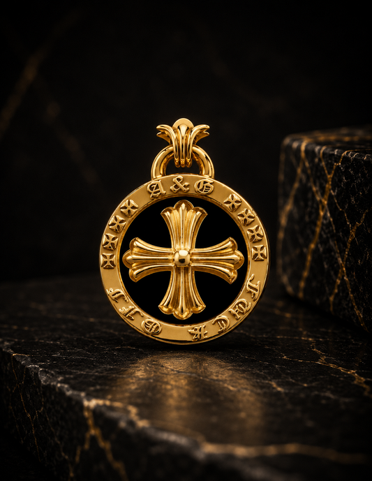 A&G【時価・受注】18k MEDAL PENDANT TOP/CROSS