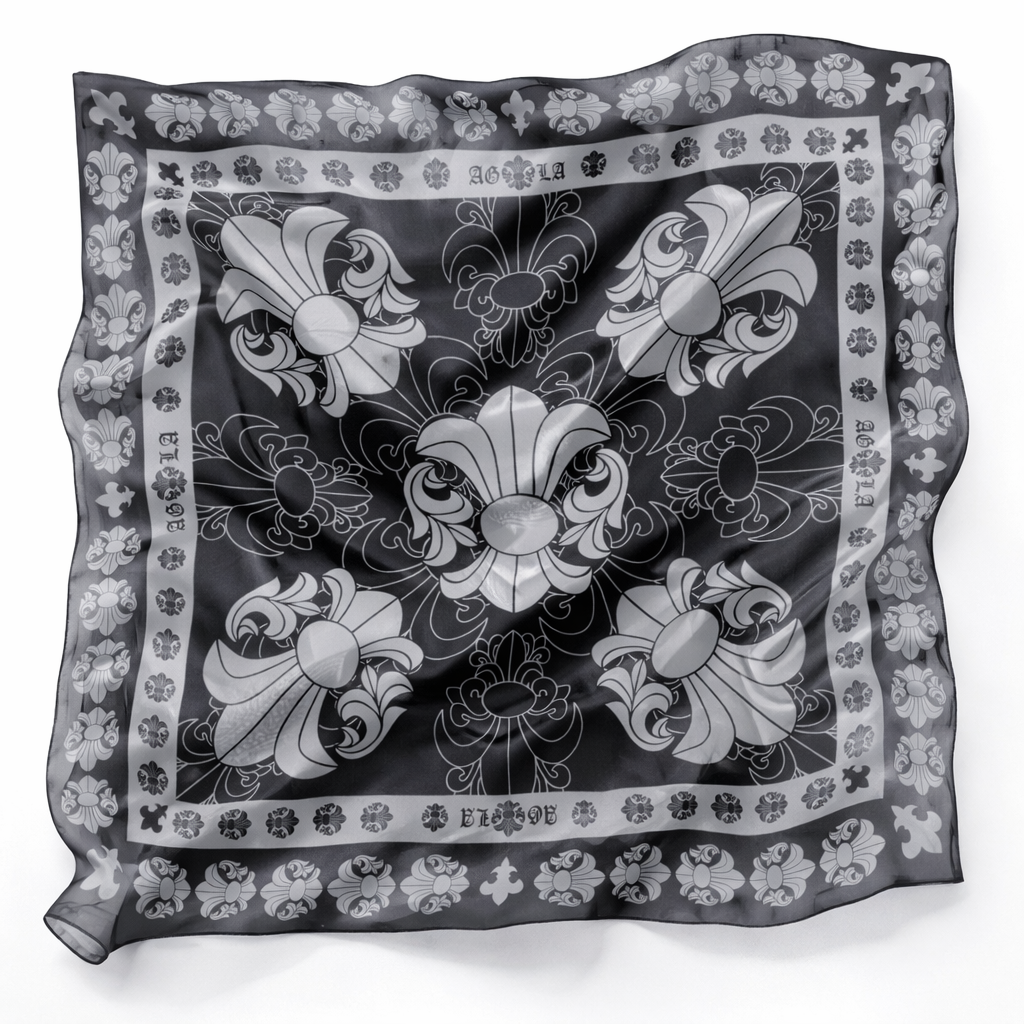 A&G SILK CHIFFON SCARF