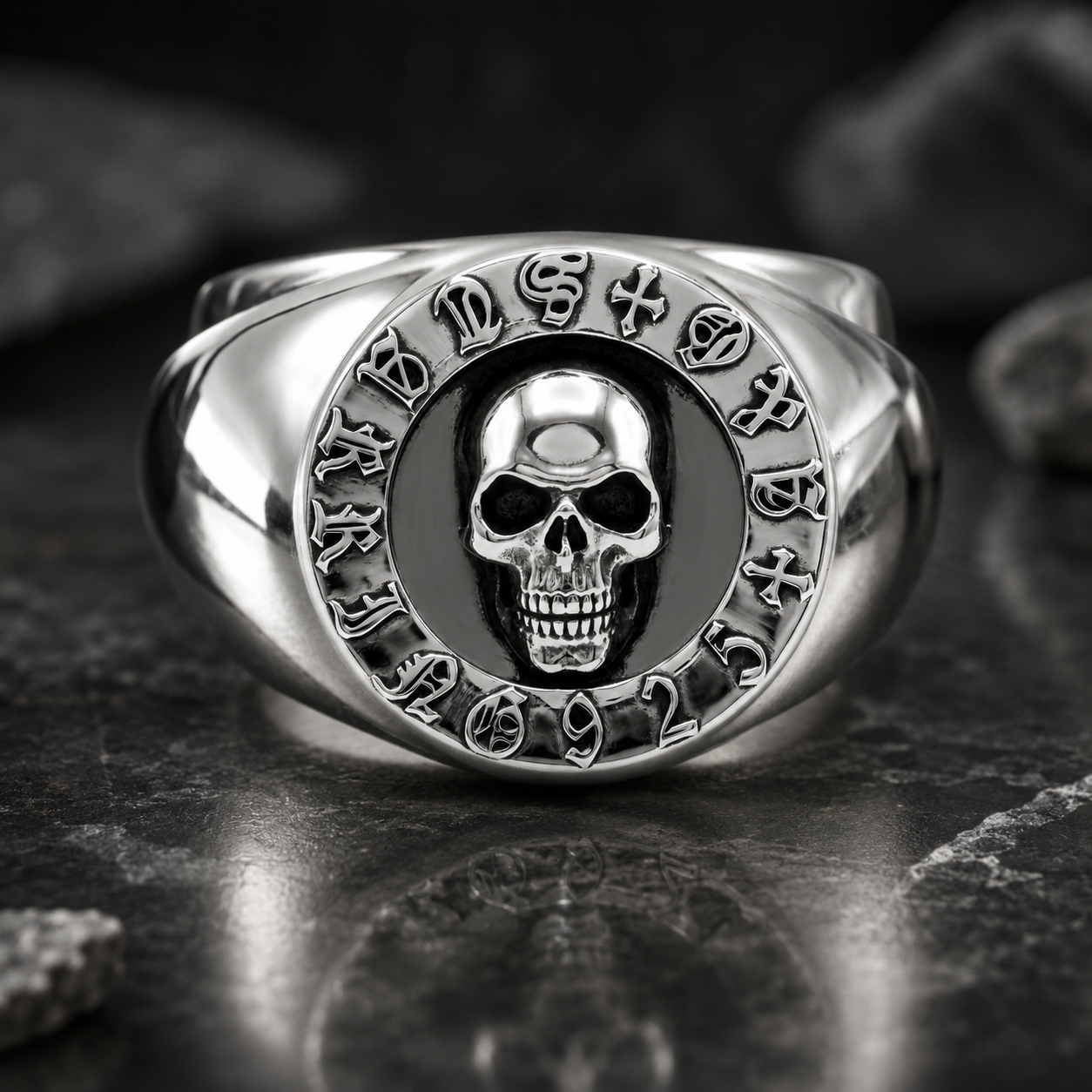 A&G【受注】MEDAL SKULL RING