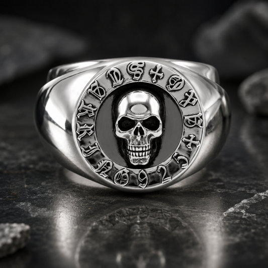 A&G【受注】MEDAL SKULL RING