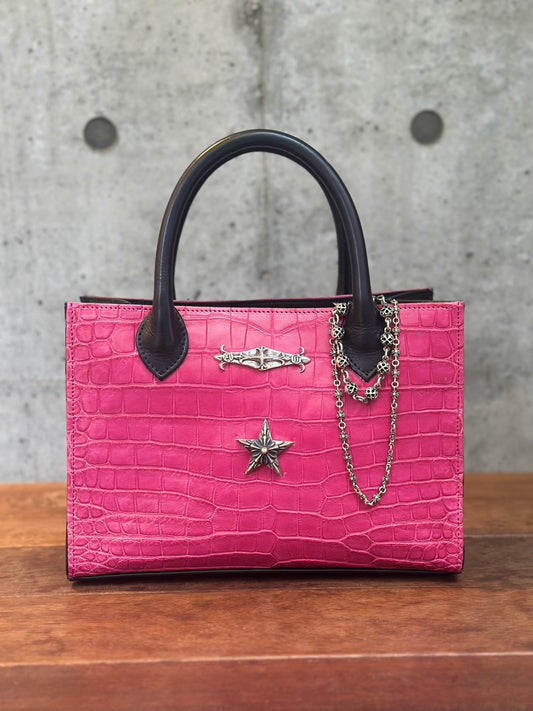 LILY [Order] CROCODILE POROSUS SQUARE TOTE BAG [A&amp;G]CUSTOM