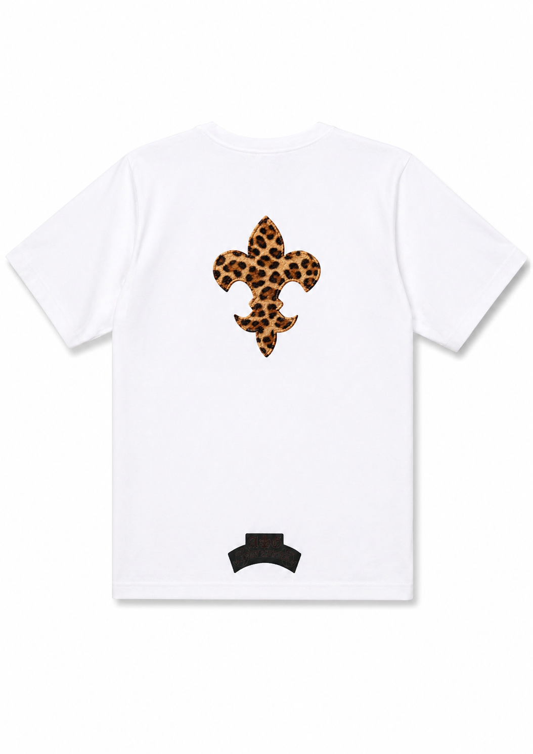 A&G【受注】LEATHER PATCH LEOPARD FDL TEE/WH