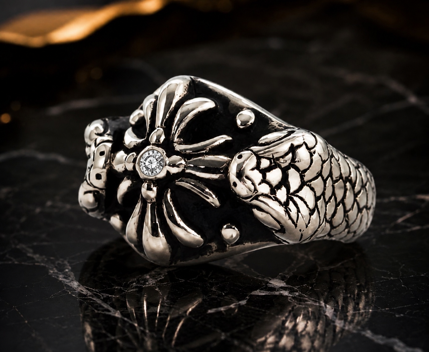 A&G【受注】VIPER CROSS RING LAB DIAMOND