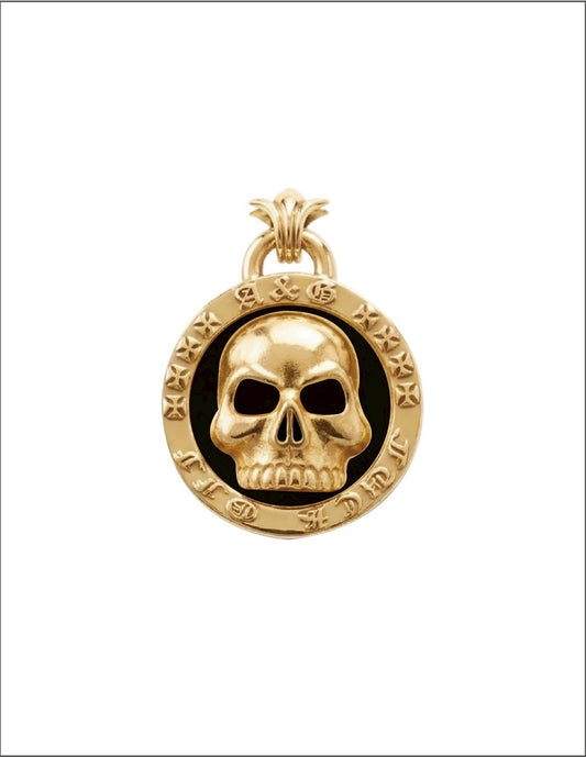 A&G【時価・受注】18k MEDAL PENDANT TOP/SKULL