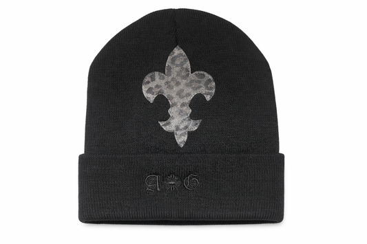 A&G LEATHER Leopard FDL  KNIT CAP