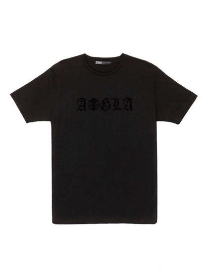 AGLA FULL CRYSTAL TEE /BLACK [Ships in 3 business days]