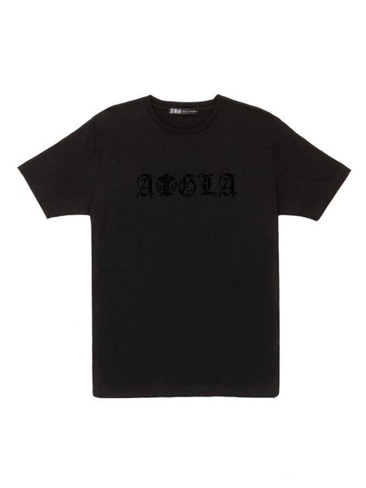 AGLA FULL CRYSTAL TEE /BLACK【３営業日発送】