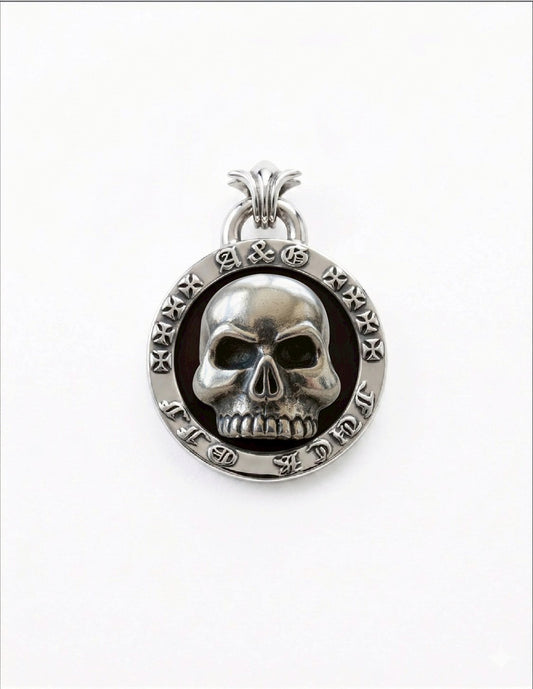 A&G【受注】MEDAL PENDANT TOP/SKULL