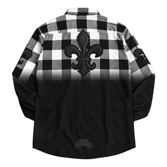 A&G【受注・限定】 HALF BLACK FLANNEL SHIRT FDL/BLACK&WHITE