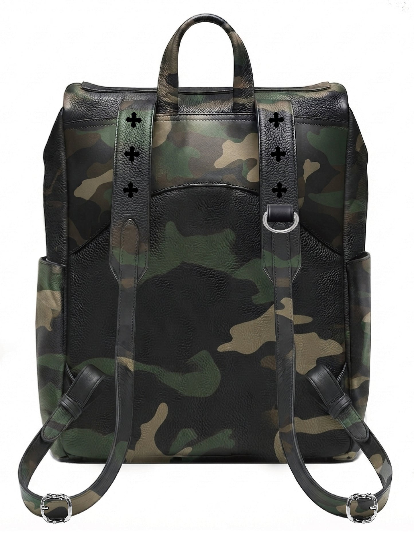 A&G【受注】 CAMO Leather BACK PACK CROSS45