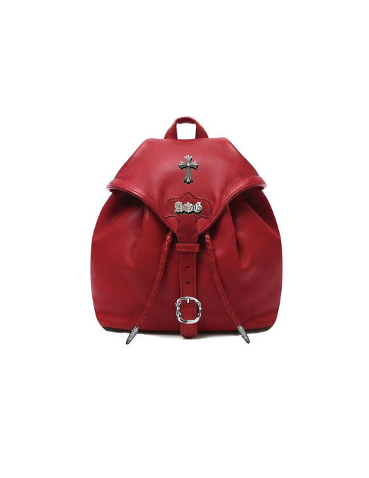 A&G【受注】RED Leather MINI  BACK PACK CROSS