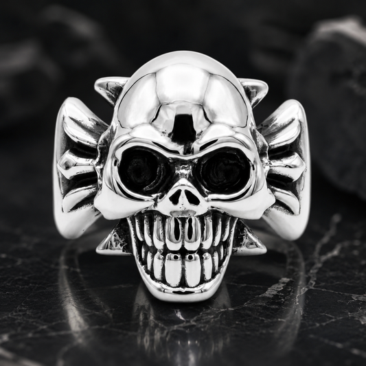 A&G【受注】CROSS SKULL RING
