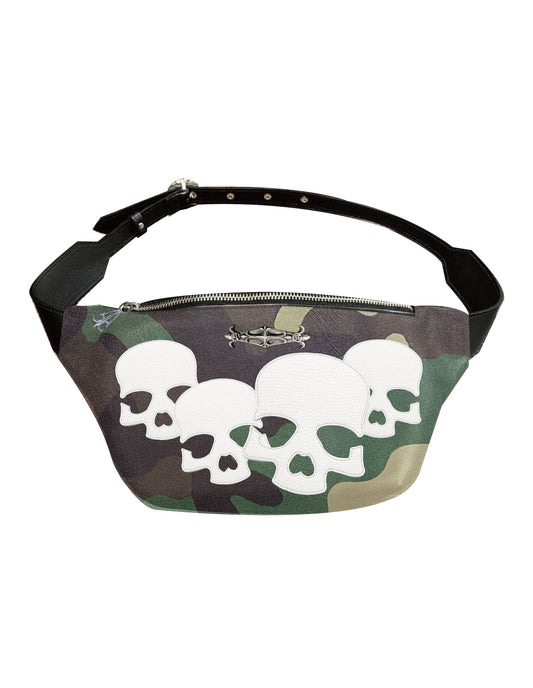 A&G【受注】 SKULL CAMO LEATHER Belt BAG
