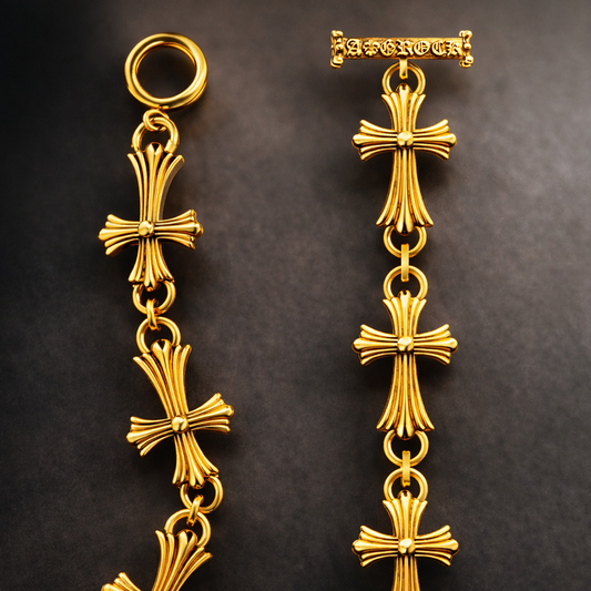 A&G【時価・受注】18k CROSS30 BRACELET