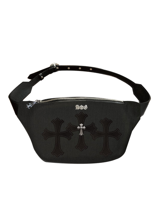 A&G【受注】 BLACK DENIM&LEATHER Belt BAG