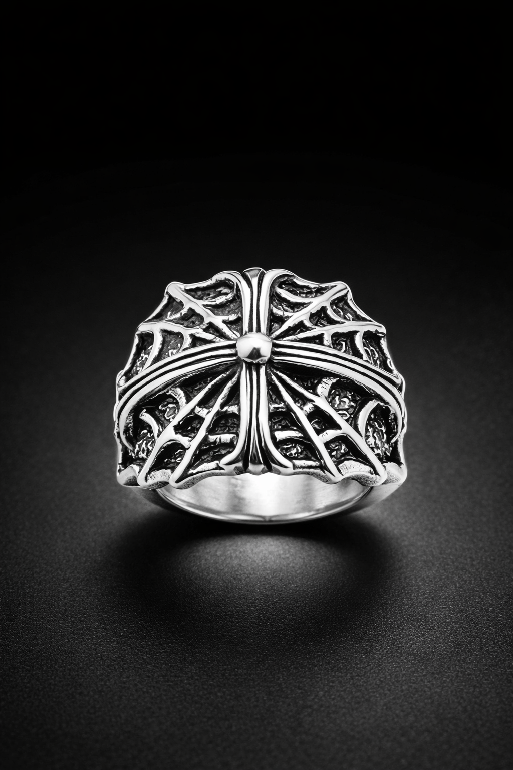 A&G【受注】SPIDER WEB CROSS RING
