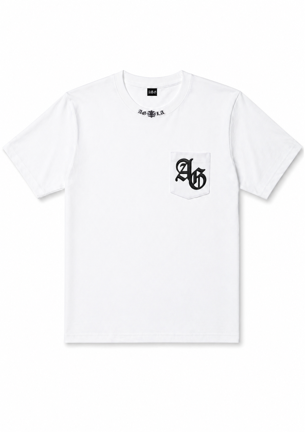 A&G【受注】LEATHER PATCH LEOPARD FDL TEE/WH