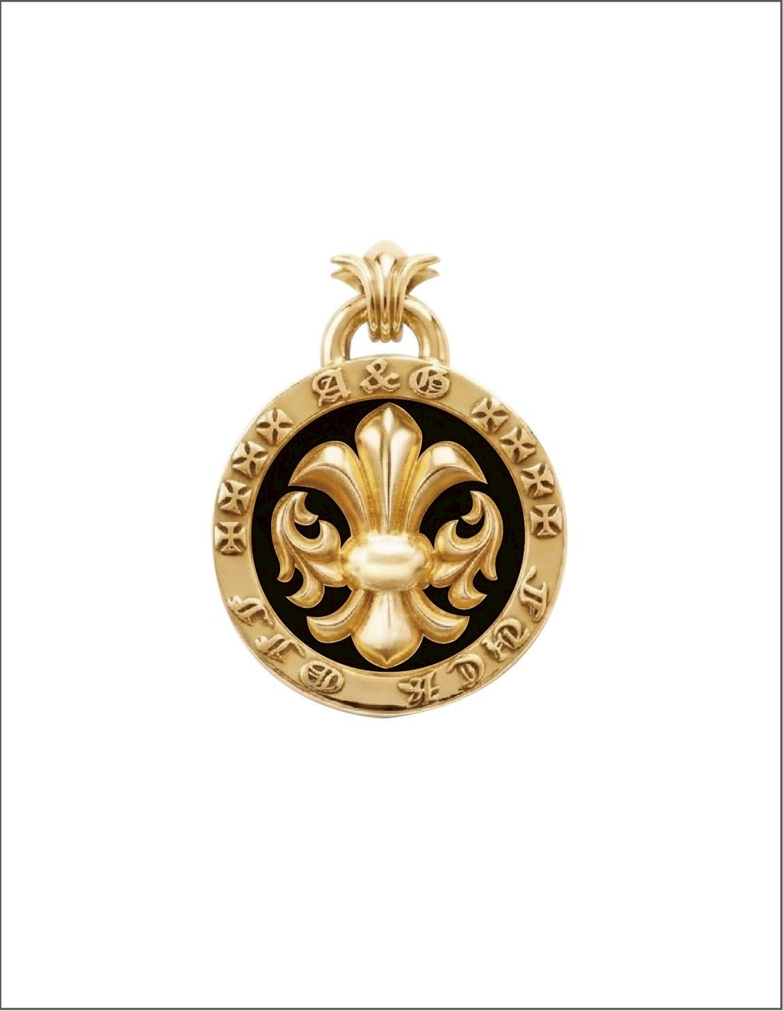 A&G【時価・受注】18k MEDAL PENDANT TOP/FDL