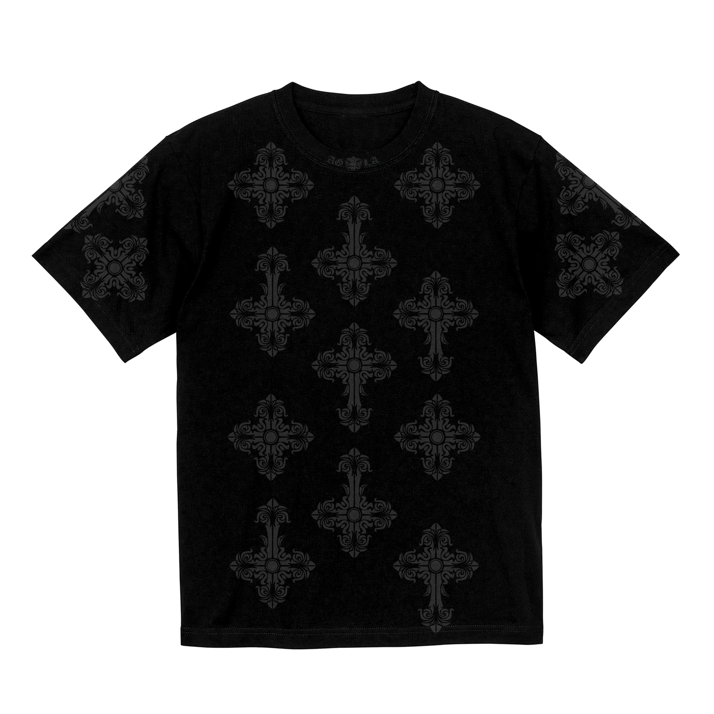 A&G【受注】GOTHIC CROSS  TEE/BK