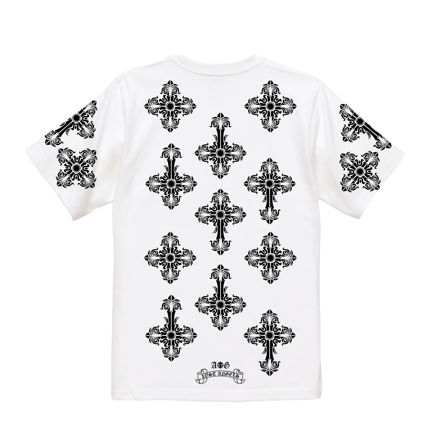 A&G【受注】GOTHIC CROSS  TEE/WH