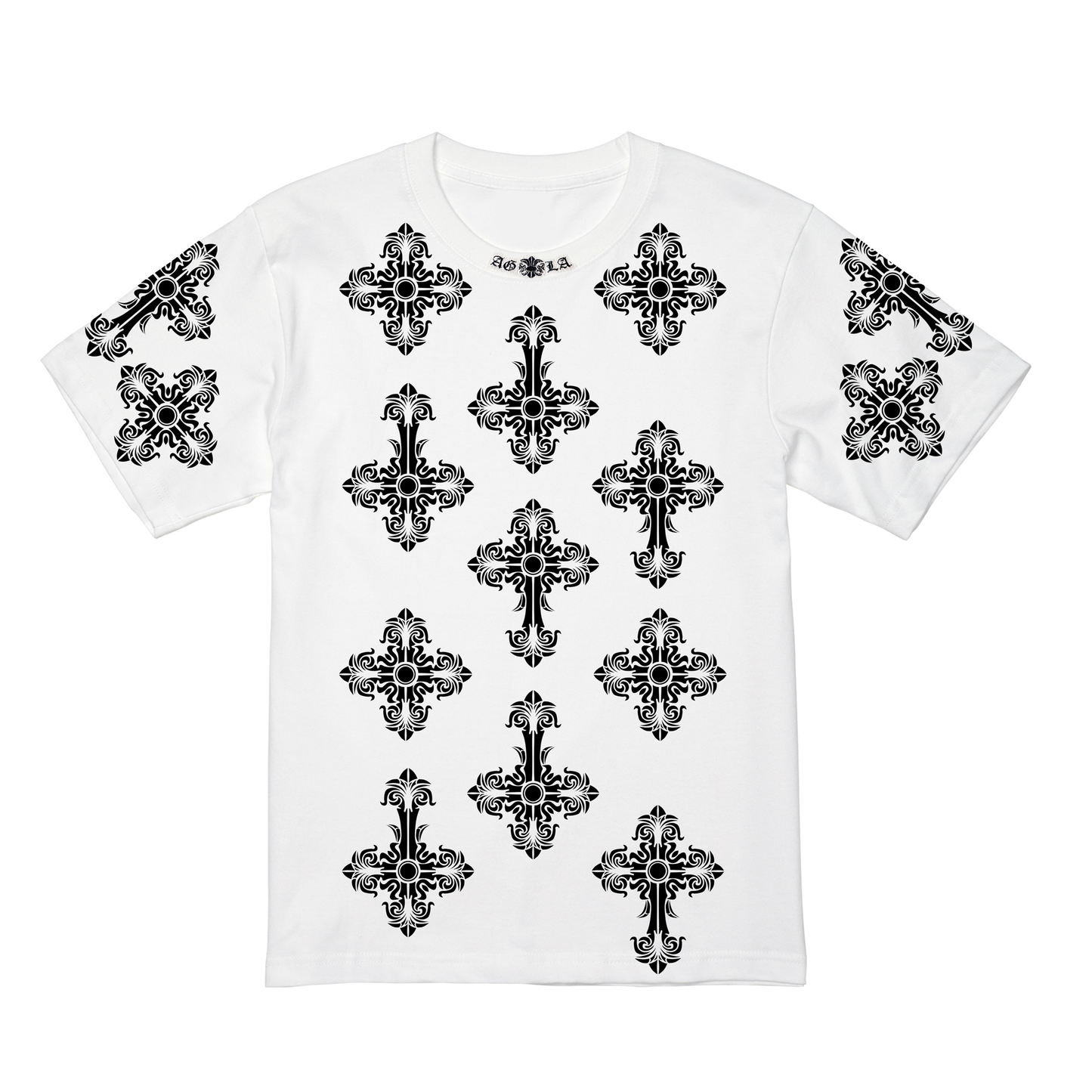 A&G【受注】GOTHIC CROSS  TEE/WH