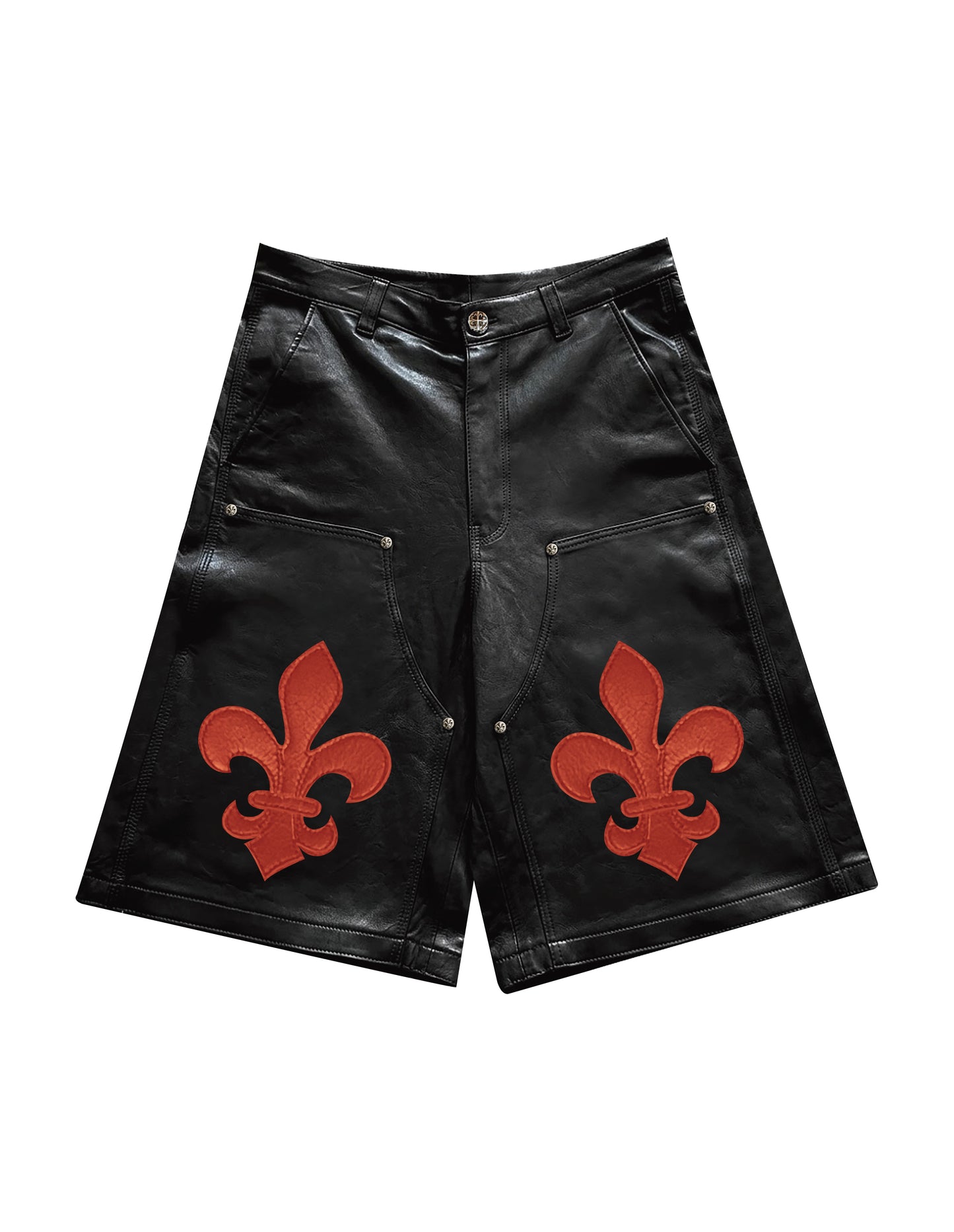 A&G【受注】 LEATHER SHORTS/FDL/RED