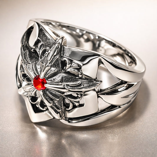 A&G【３営業日発送】DOUBLE STAR RING 2nd/RUBY