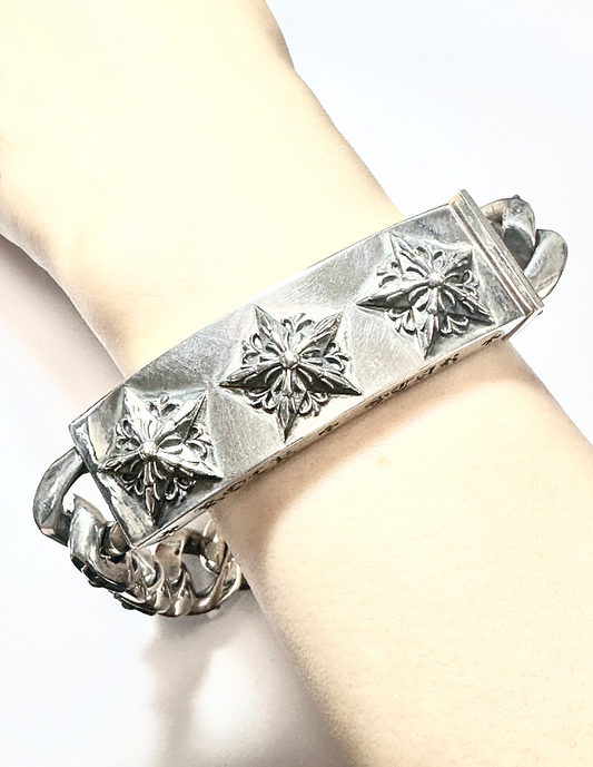 A&G 3STAR ID BRACELET【3営業日発送】