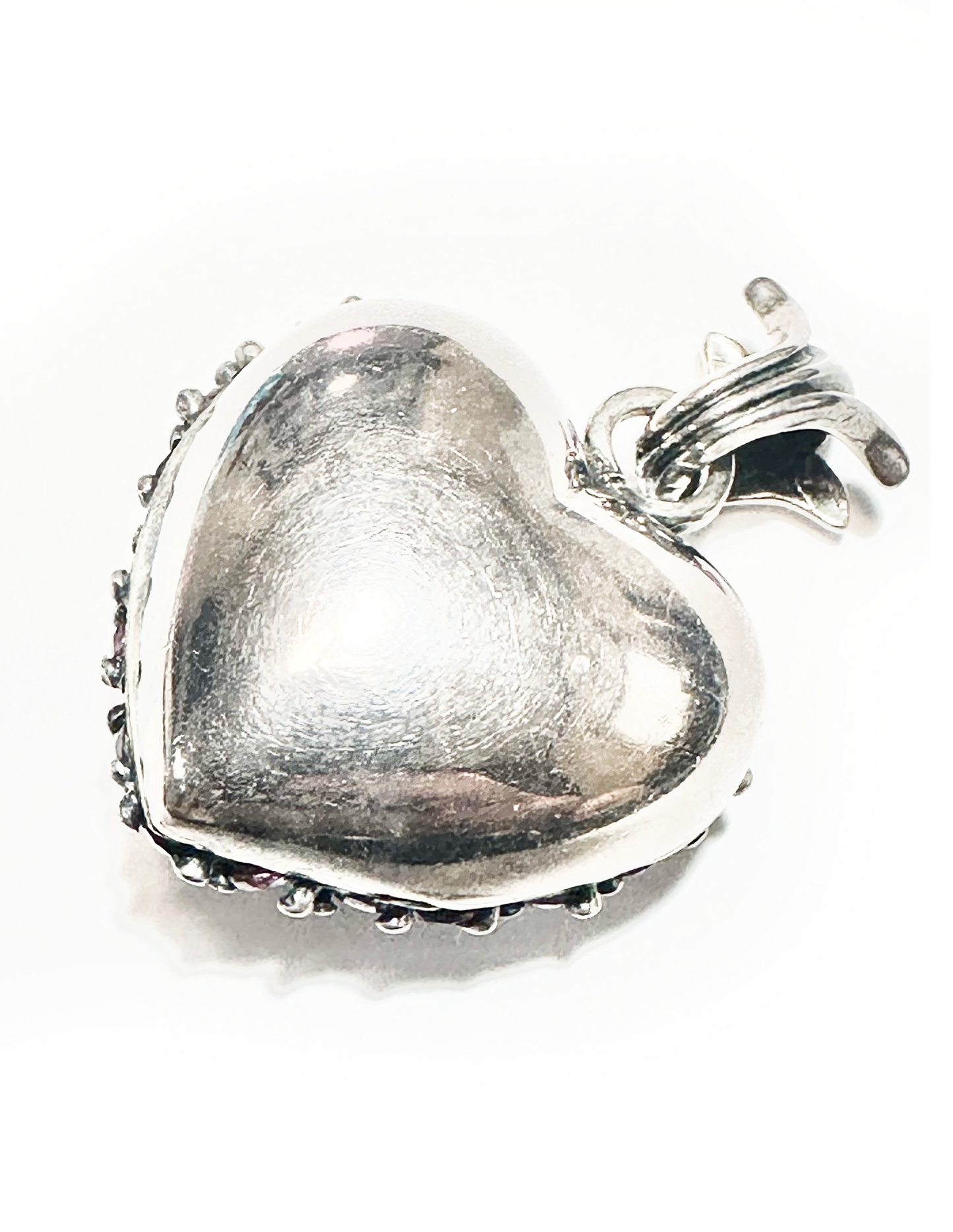 【xmas対象商品30%オフ】HEART COLOR STONE HEART LOCKET PENDANT