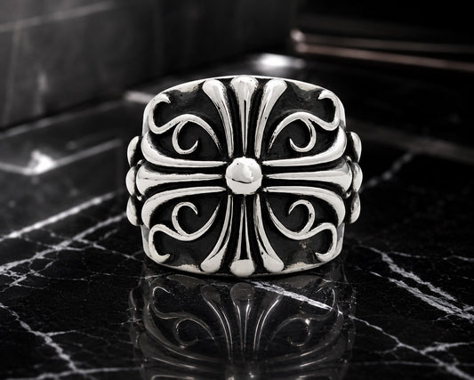 A&amp;G [Order] FLORAL CROSS RING 