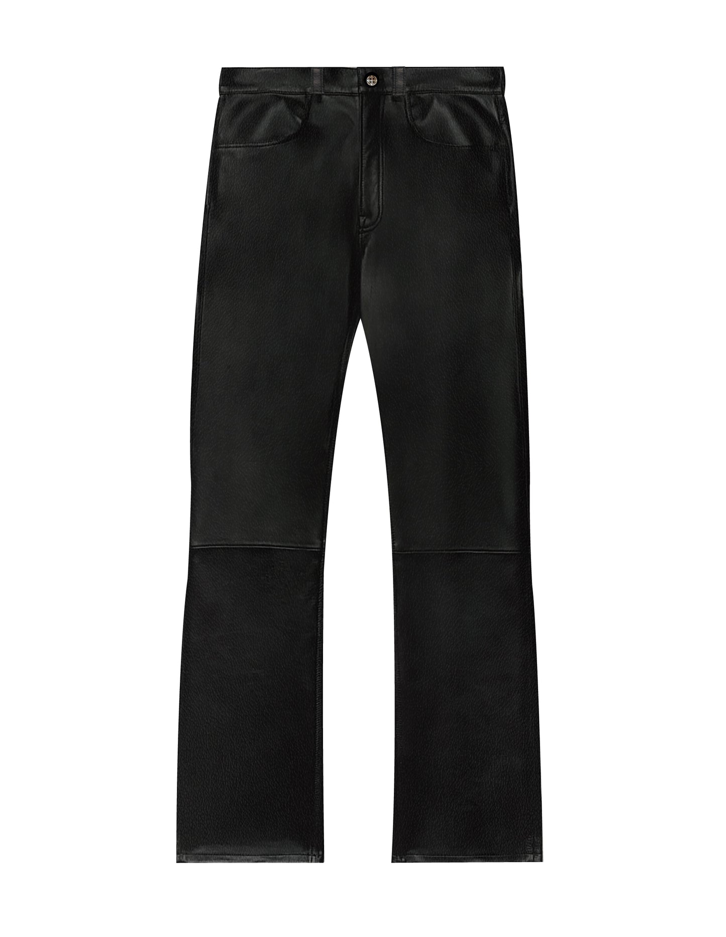 A&G 新作LEATHER BOOT CUT PANTS