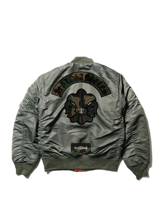 A&G【受注・限定各サイズ3着】MA1 LEATHER PATCH CUSTOM/FDL/SAGE