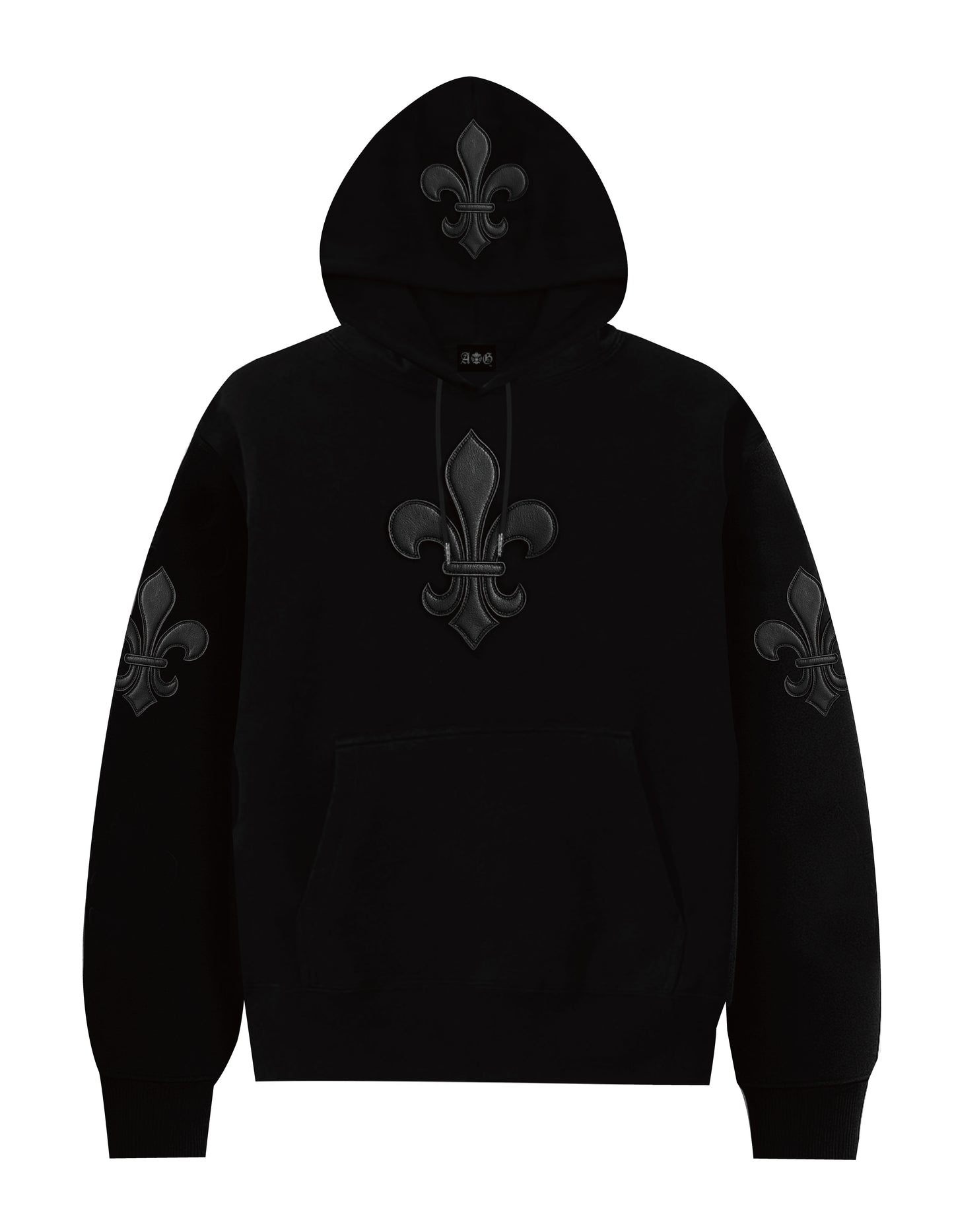 A&G【受注】15oz FDL LEATHER  PATCH PULL OVER Hoodie