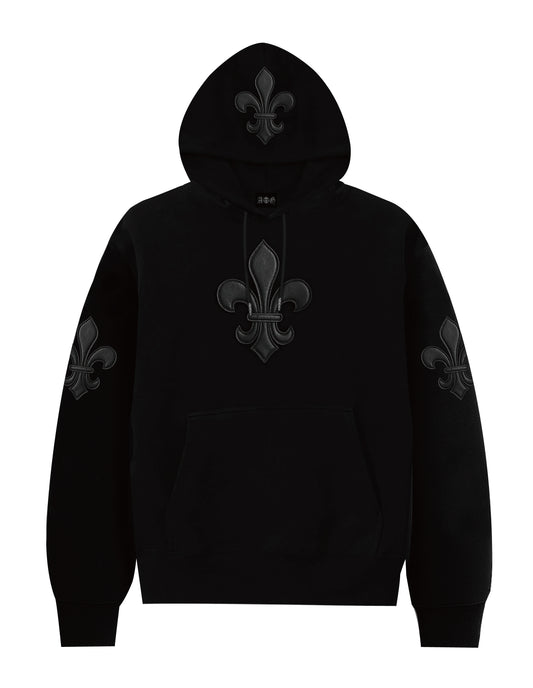 A&G【受注】15oz FDL LEATHER  PATCH PULL OVER Hoodie