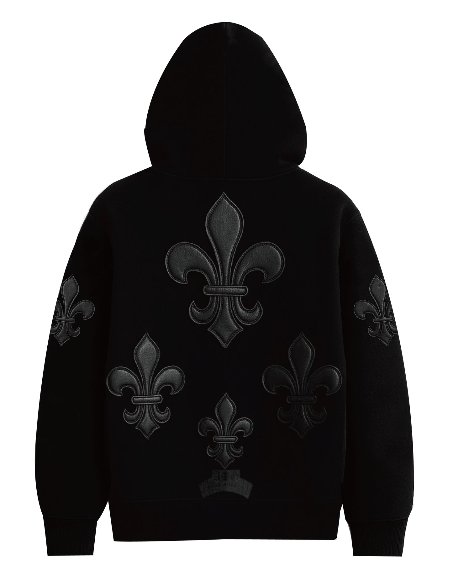 A&G【受注】15oz FDL LEATHER   PATCH ZIP UP Hoodie