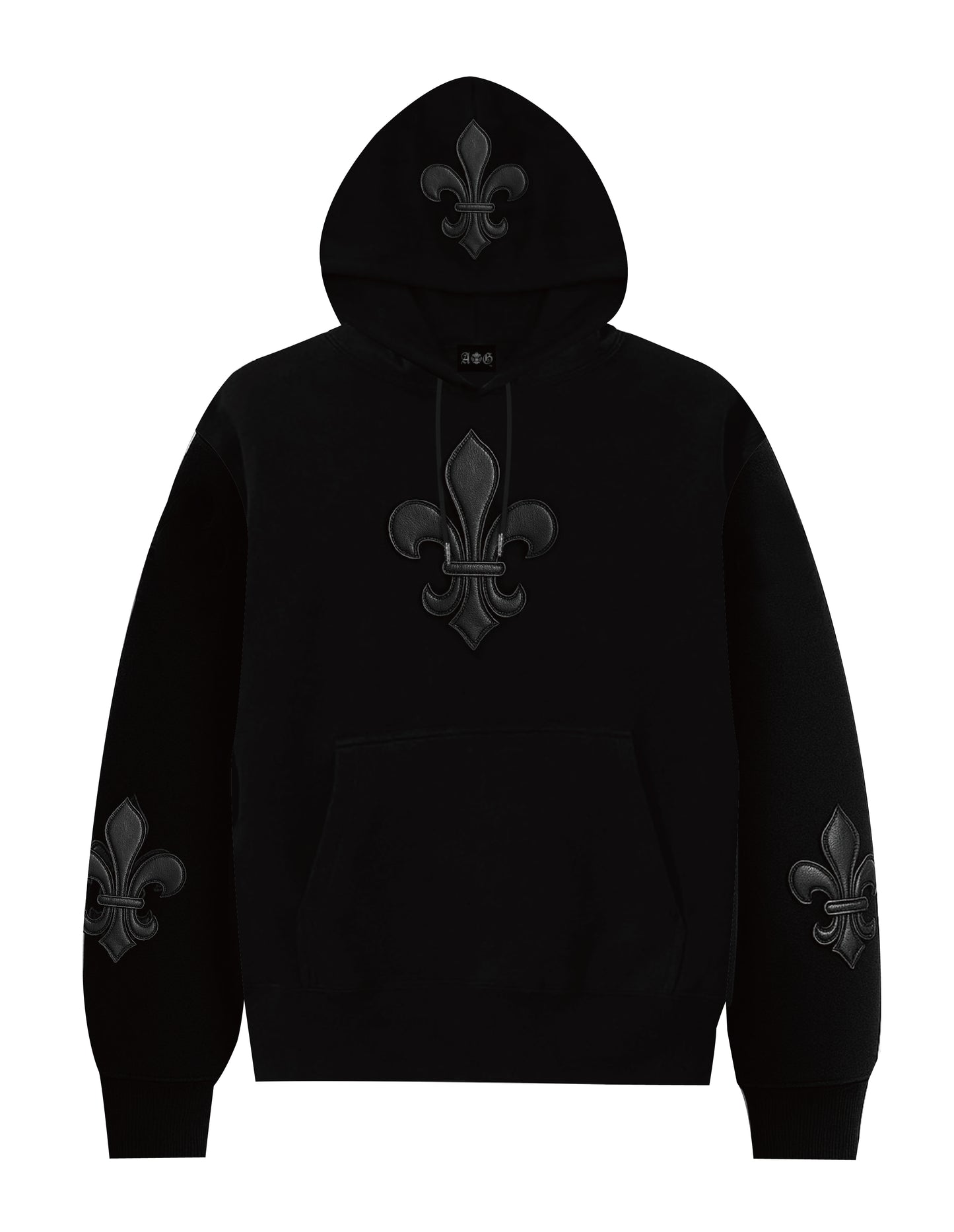 A&G【受注】15oz FDL LEATHER  PATCH PULL OVER Hoodie