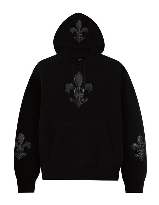 A&G【受注】15oz FDL LEATHER  PATCH PULL OVER Hoodie
