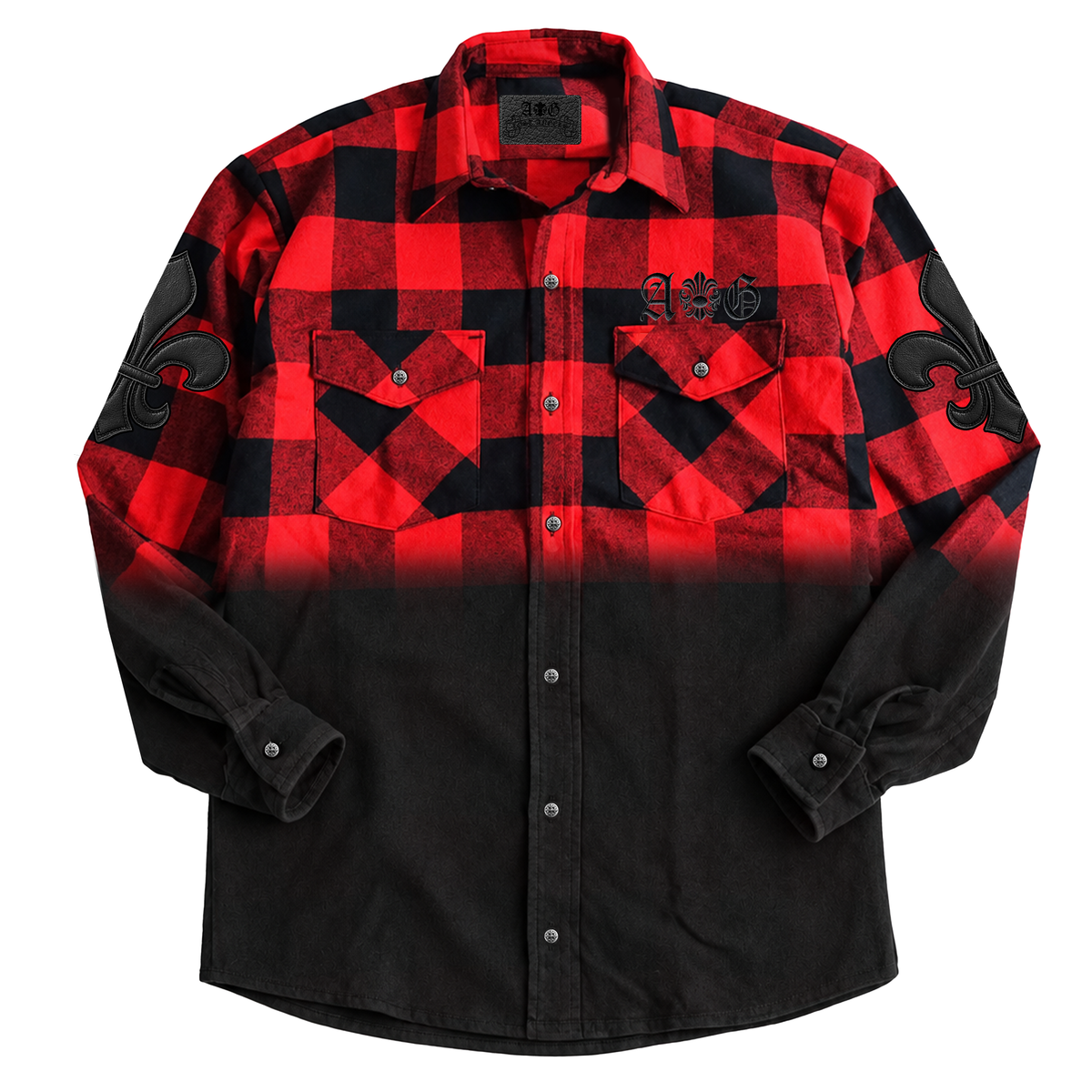 A&G【受注・限定】 HALF BLACK FLANNEL SHIRT FDL/BLACK&RED